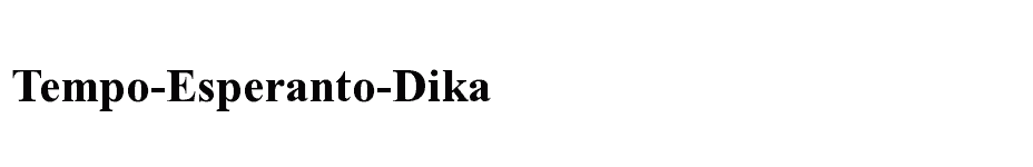 font Tempo-Esperanto-Dika download