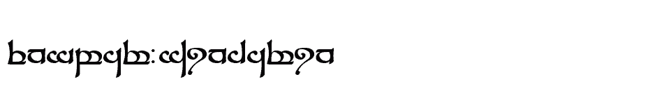 font Tengwar-Sindarin download