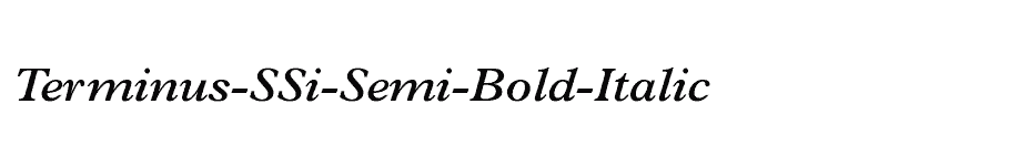 font Terminus-SSi-Semi-Bold-Italic download