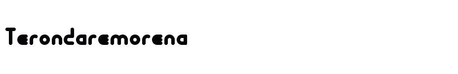 font Terondaremorena download