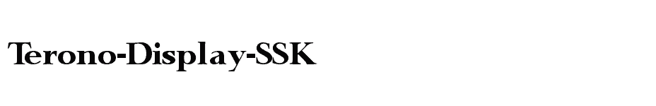 font Terono-Display-SSK download