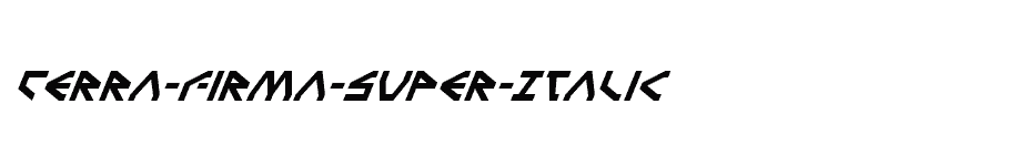 font Terra-Firma-Super-Italic download