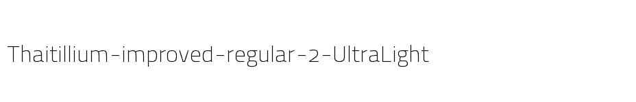 font Thaitillium-improved-regular-2-UltraLight download