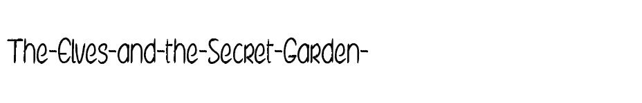 font The-Elves-and-the-Secret-Garden- download