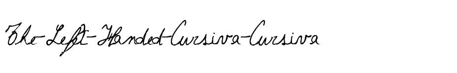 font The-Left-Handed-Cursiva-Cursiva download