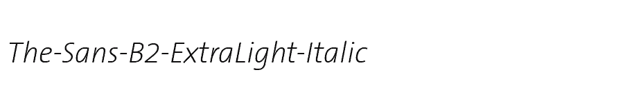 font The-Sans-B2-ExtraLight-Italic download