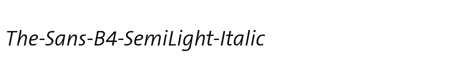 font The-Sans-B4-SemiLight-Italic download