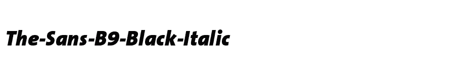 font The-Sans-B9-Black-Italic download