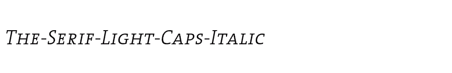 font The-Serif-Light-Caps-Italic download