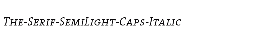 font The-Serif-SemiLight-Caps-Italic download