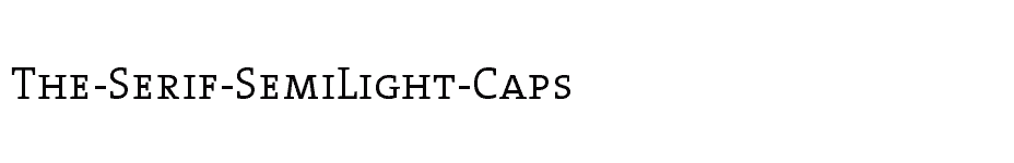 font The-Serif-SemiLight-Caps download