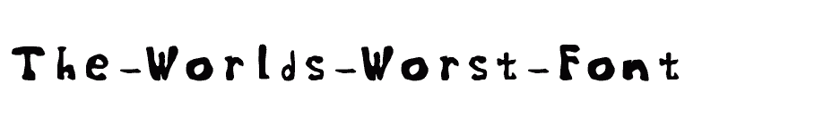 font The-Worlds-Worst-Font download