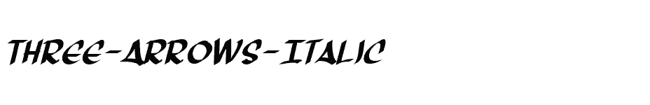 font Three-Arrows-Italic download