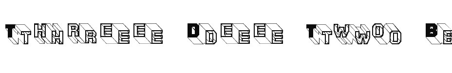 font Three-Dee-Two-Beta download