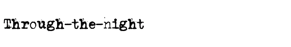 font Through-the-night download