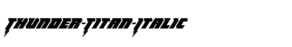 font Thunder-Titan-Italic download