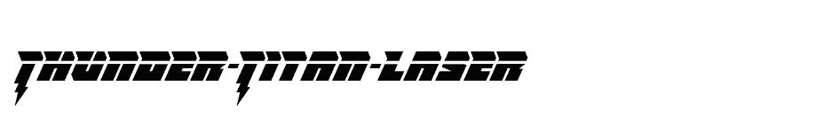 font Thunder-Titan-Laser download