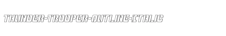 font Thunder-Trooper-Outline-Italic download