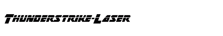 font Thunderstrike-Laser download