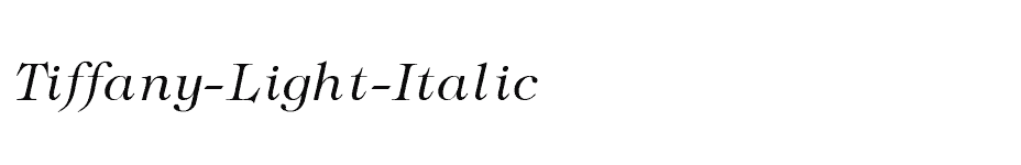 font Tiffany-Light-Italic download