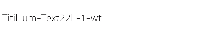 font Titillium-Text22L-1-wt download