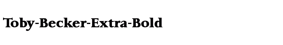 font Toby-Becker-Extra-Bold download