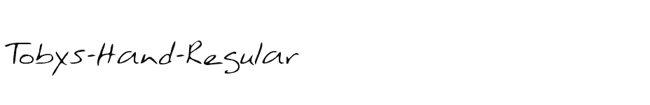 font Tobys-Hand-Regular download