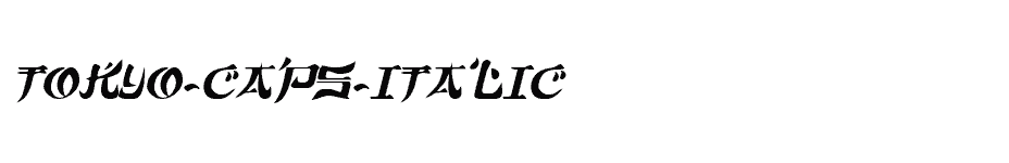 font Tokyo-Caps-Italic download