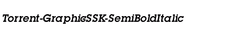 font Torrent-Graphic-SSK-SemiBoldItalic download