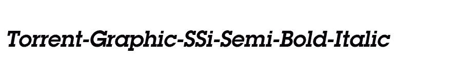 font Torrent-Graphic-SSi-Semi-Bold-Italic download