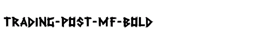 font Trading-Post-MF-Bold download