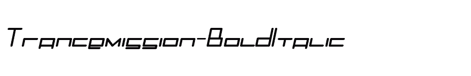 font Trancemission-BoldItalic download