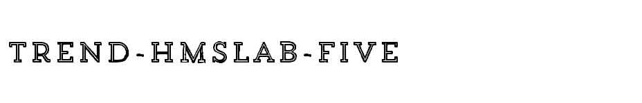 font Trend-HMSlab-Five download