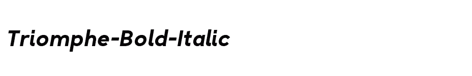 font Triomphe-Bold-Italic download