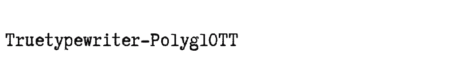 font Truetypewriter-PolyglOTT download