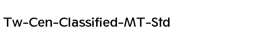 font Tw-Cen-Classified-MT-Std download