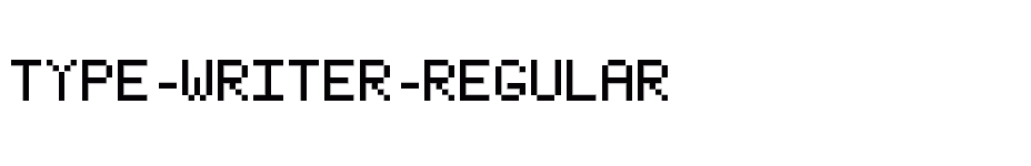 font Type-Writer-Regular download