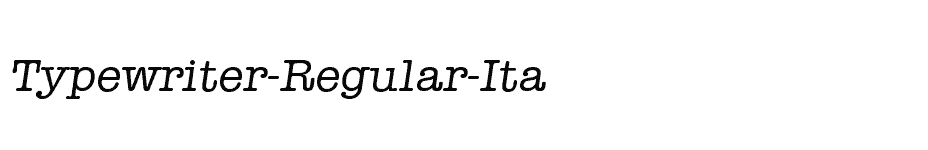 font Typewriter-Regular-Ita download