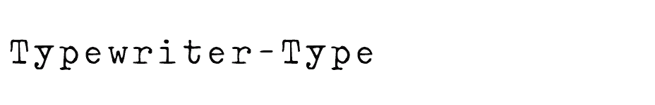 font Typewriter-Type download