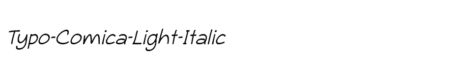 font Typo-Comica-Light-Italic download