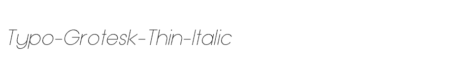 font Typo-Grotesk-Thin-Italic download