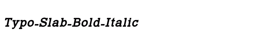 font Typo-Slab-Bold-Italic download