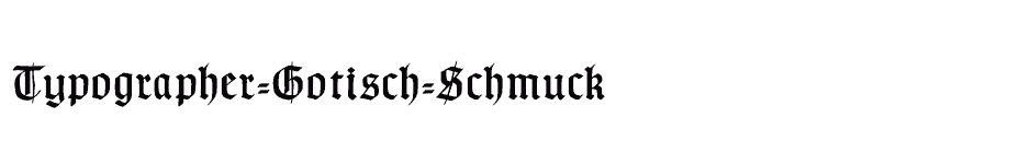 font Typographer-Gotisch-Schmuck download