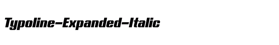 font Typoline-Expanded-Italic download