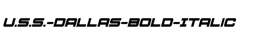 font U.S.S.-Dallas-Bold-Italic download