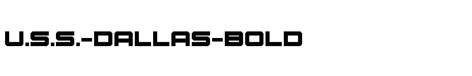 font U.S.S.-Dallas-Bold download