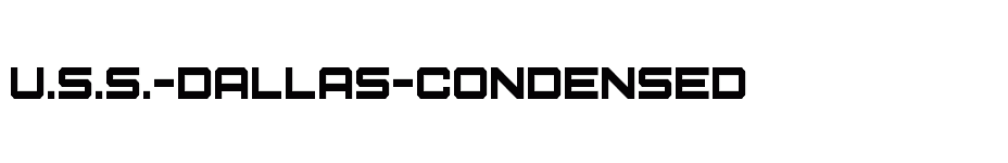 font U.S.S.-Dallas-Condensed download