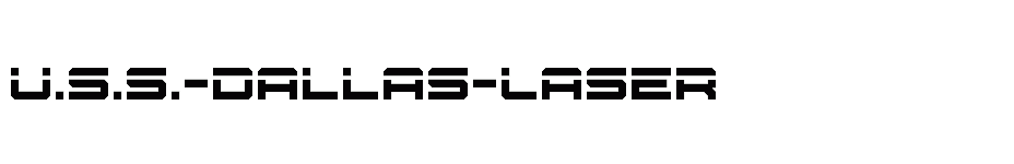 font U.S.S.-Dallas-Laser download