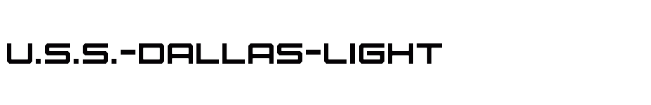 font U.S.S.-Dallas-Light download