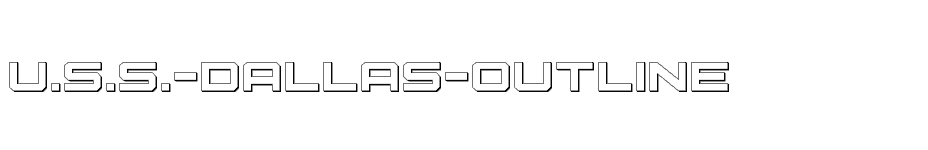 font U.S.S.-Dallas-Outline download